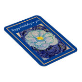 Happy Birthday Blue Danube Camellia Magnet (Rechte Seite)