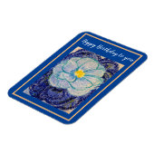 Happy Birthday Blue Danube Camellia Magnet (Linke Seite)