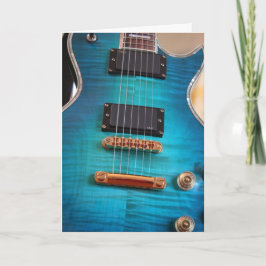 Happy Birthday - Blue Gitarre Body Karte