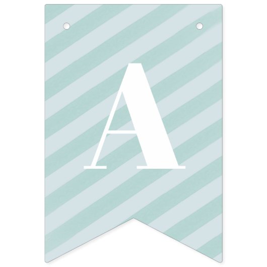 Happy Birthday Blue Gold Confetti Erster Geburtsta Wimpelkette (Dritte Fahne)