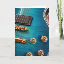 Happy Birthday - Blue Guitar Karte