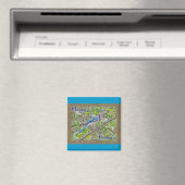 Happy Birthday Blue Jay Magnet (In Situ (Geschirrspüler))