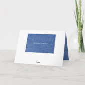 Happy Birthday Blue Plaster Karte (Rückseite)