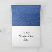 Happy Birthday Blue Plaster Karte (Innenseite)