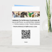 Happy Birthday Blue Ulysses Butterfly Card Karte (Rückseite)