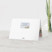 Happy Birthday Bluebird Wasserfarbe Rose Floral Karte (Rückseite)