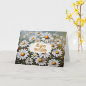 Happy Birthday Blühen Daisy Blume Karte (Gelbe Blume)