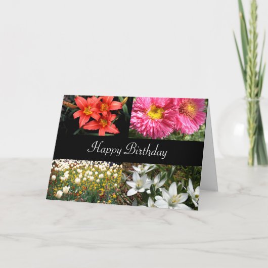 Happy Birthday Blume 2 | Karte (Vorderseite)