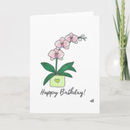 Happy Birthday Blume 3 Card Dankeskarte
