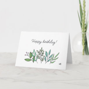 Happy Birthday Blume 6 Karte