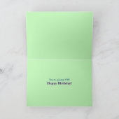 Happy Birthday Blume Girly Fun Hübsch Karte (Innenseite)