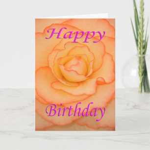 Happy Birthday Blume Karte