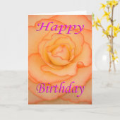 Happy Birthday Blume Karte (Gelbe Blume)