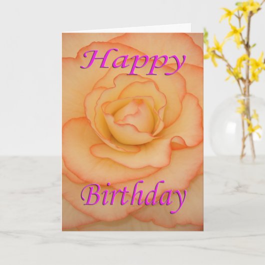 Happy Birthday Blume Karte (Gelbe Blume)