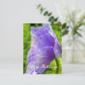 Happy Birthday Blume Postkarte (Stehend Vorderseite)