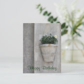 Happy Birthday Blume Postkarte (Stehend Vorderseite)