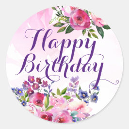 Happy Birthday Blume Stickers