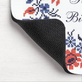 Happy Birthday Blume Zyklus Mousepad (Ecke)