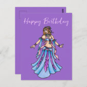 Happy Birthday Bly Dancer Postkarte (Vorne/Hinten)