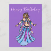 Happy Birthday Bly Dancer Postkarte (Vorderseite)