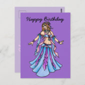 Happy Birthday Bly Dancer Postkarte (Vorne/Hinten)