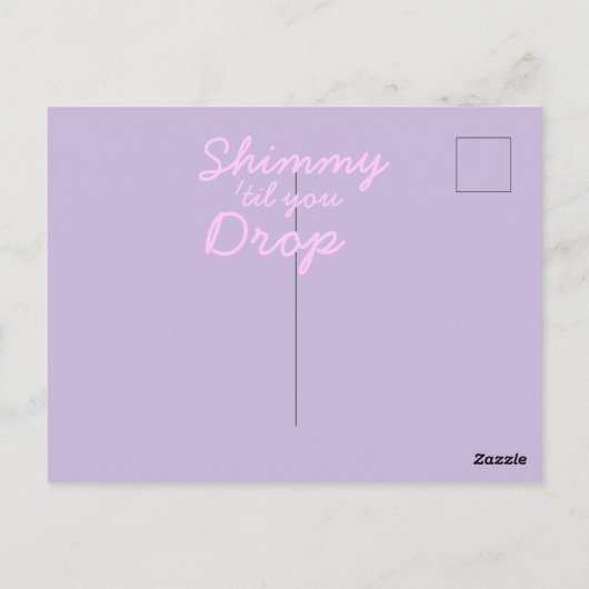 Happy Birthday Bly Dancer Postkarte (Rückseite)