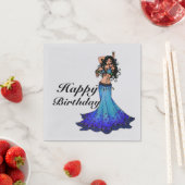 Happy Birthday Bly Dancer Serviette (Beispiel)