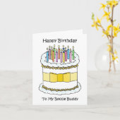 Happy Birthday Bocce Buddy Karte (Gelbe Blume)