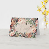 Happy Birthday Boho Garden Floral Champagne Karte (Gelbe Blume)