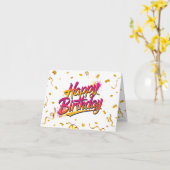 Happy Birthday BOLD #1 Karte (Gelbe Blume)