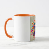 Happy Birthday Bold Color Splash Tasse (Links)
