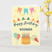 Happy Birthday Boomer Karte (Gelbe Blume)