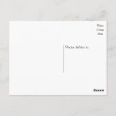 Happy Birthday Border Collie Puppy Dog Rustic Postkarte (Rückseite)