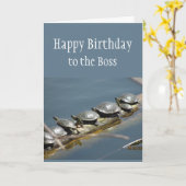 Happy Birthday Boss Apprevention All of Us Karte (Gelbe Blume)