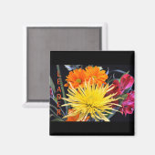 Happy Birthday Boss Blume Magnet (Vorderseite/Rückseite)