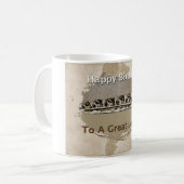 Happy Birthday Boss Kaffeetasse (Vorderseite Links)