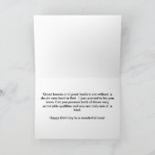 Happy Birthday Boss Karte (Innenseite)