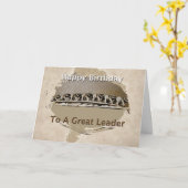 Happy Birthday Boss Karte (Gelbe Blume)