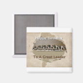 Happy Birthday Boss Magnet (Vorderseite/Rückseite)