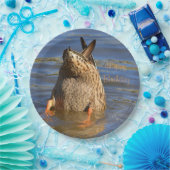 Happy Birthday Botoms Up Duck Pappteller (Party)