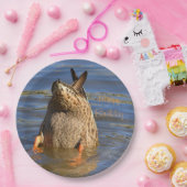 Happy Birthday Botoms Up Duck Pappteller (Party)