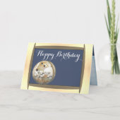 Happy Birthday Bowling Karte (Vorderseite)