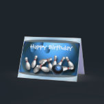 Happy Birthday Bowling Karte<br><div class="desc">Happy birthday cards</div>