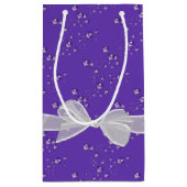 Happy Birthday Bows and Bubbles Kleine Geschenktüte (Rückseite)