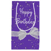 Happy Birthday Bows and Bubbles Kleine Geschenktüte (Vorderseite)