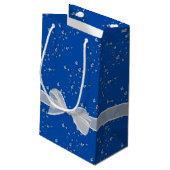 Happy Birthday Bows and Bubbles Kleine Geschenktüte (Rückseite Schrägansicht)