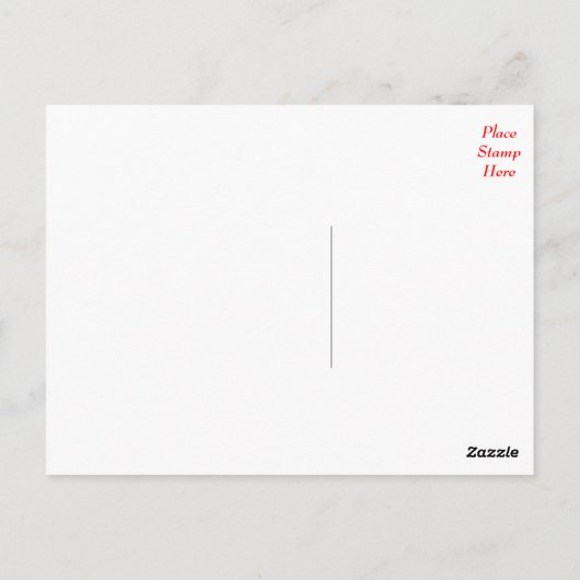 Happy Birthday Boxer Puppy Dog Red Postcard Postkarte (Rückseite)