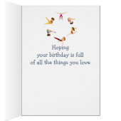 Happy Birthday Boy Girl Loves Gymnastics Tumbling (Innen (Rechts))