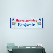 Happy Birthday Boy Men Name Balloons Star jedes Ja Banner (Messeveranstaltung)