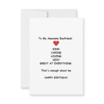 Happy Birthday Boyfriend Birthday Card Funny